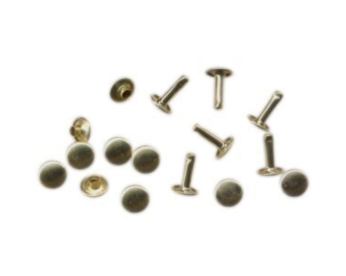 STC Brass Plated Two Piece Rivets - S/7mm – Greg Grant Saddlery