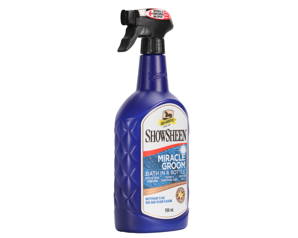 Absorbine ShowSheen Miracle Groom side view of bottle