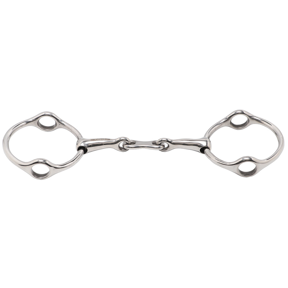 Full Ring Gag Snaffle w/French Mouth & 75mm Loose Rings