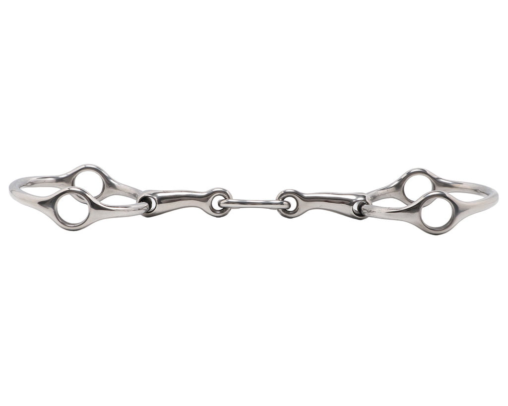 Full Ring Gag Snaffle w/French Mouth & 75mm Loose Rings