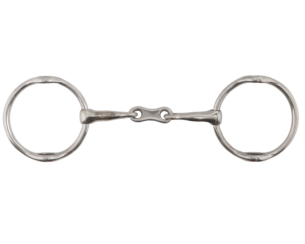 Full Ring Gag Snaffle w/French Mouth & 75mm Loose Rings