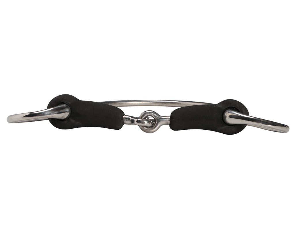 Dexter Ring Racing Bit w/Rubber Covered Snaffle Mouth