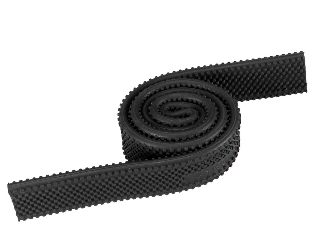 Rubber Rein Grips w/Small Pimple Grip - 3/4" in Black