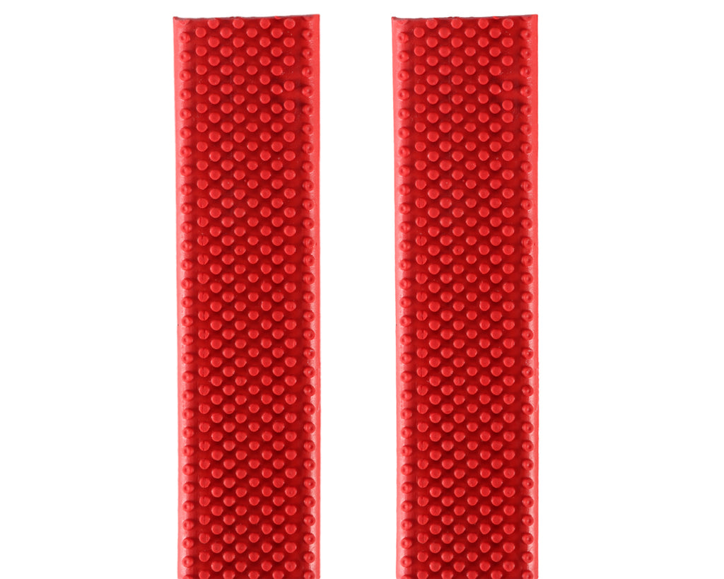 Rubber Rein Grips w/Small Pimple Grip - 3/4" in Red