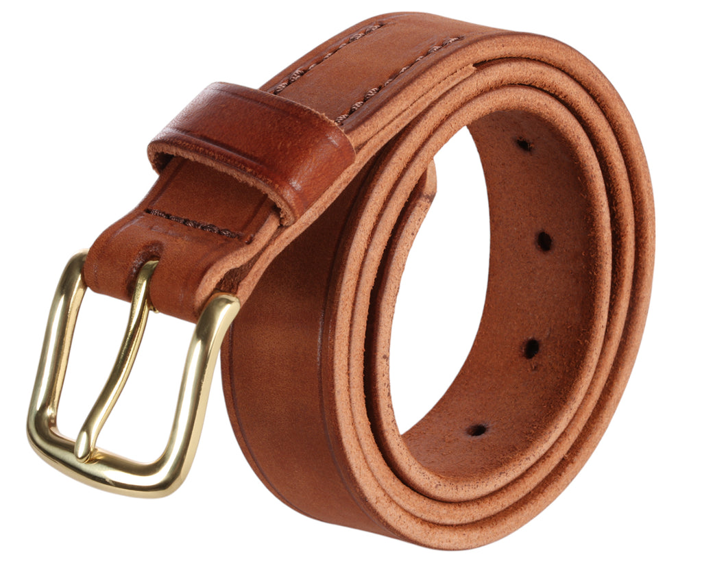 Boss Cocky Saddlers 32mm Belt - Tan Leather