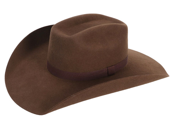 Chute Brown Felt Cowboy Hat Extra Large Fits 7-5/8 to 7-3/4