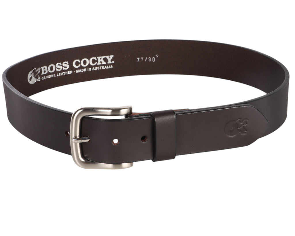 Boss Cocky Casual Belt 1.5" - Brown Leather