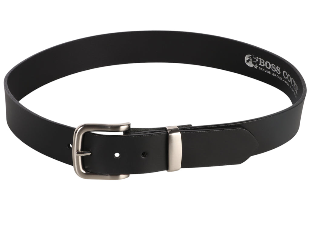 Boss Cocky Asher Belt 40mm - Black Leather