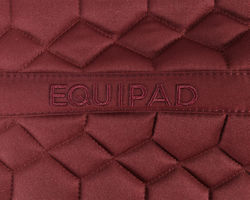 Equipad Recycled Dressage Saddle Pad - Cherry