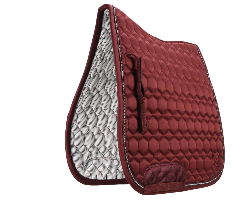 Equipad Recycled Dressage Saddle Pad - Cherry