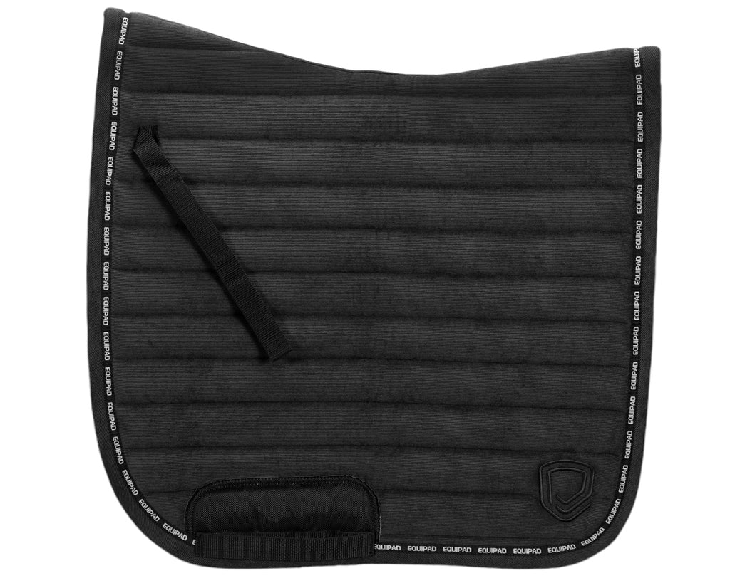 Equipad Corduroy Dressage Saddle Pad - Black