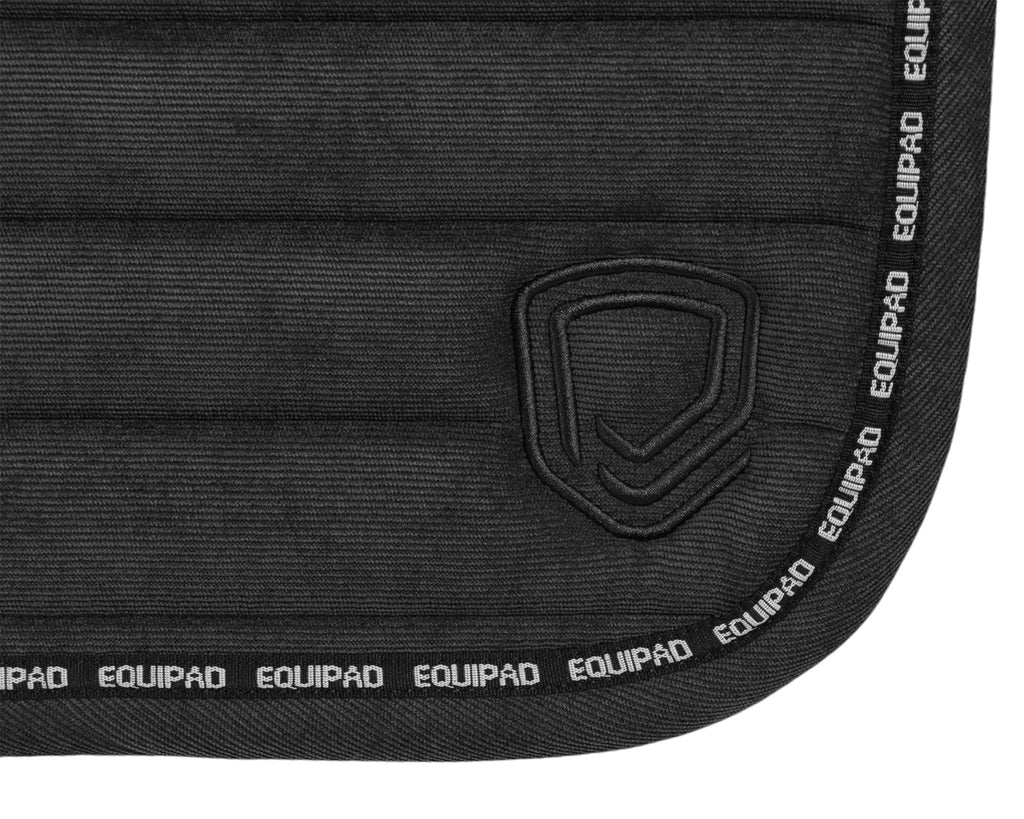 Equipad Corduroy Dressage Saddle Pad - Black