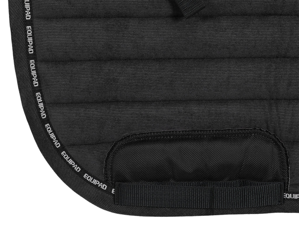 Equipad Corduroy Dressage Saddle Pad - Black