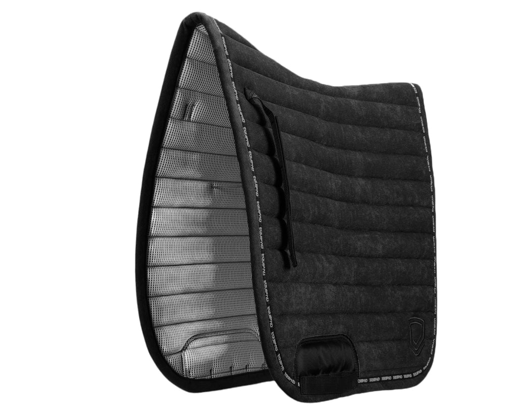 Equipad Corduroy Dressage Saddle Pad - Black