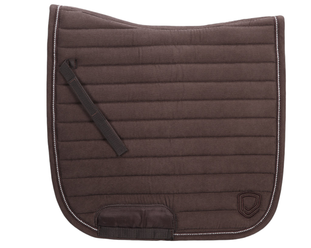 Equipad Corduroy Dressage Saddle Pad - Brown