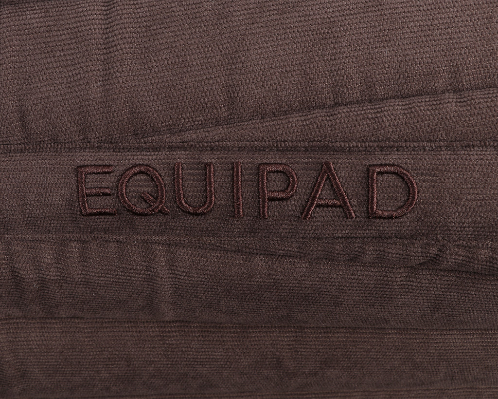 Equipad Corduroy Dressage Saddle Pad - Brown