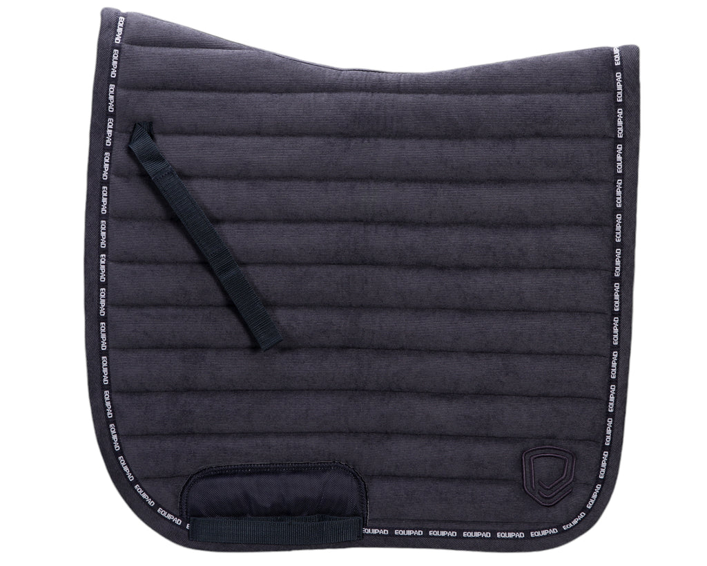 Equipad Corduroy Dressage Saddle Pad - Navy