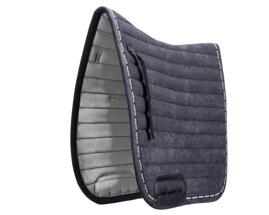 Equipad Corduroy Dressage Saddle Pad - Navy