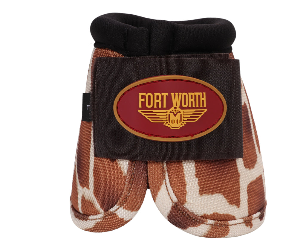 Fort Worth Ballistic No-Turn Bell Boots Giraffe - Limited Edition