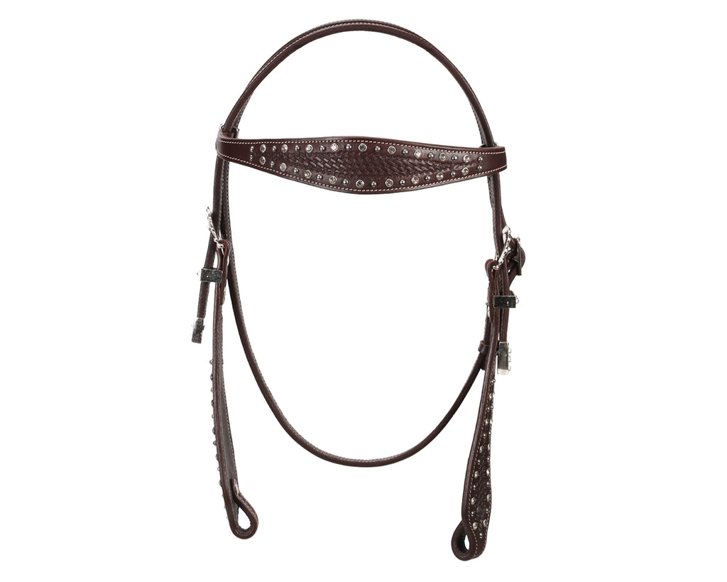 Fort Worth Basket Weave Jewel Headstall