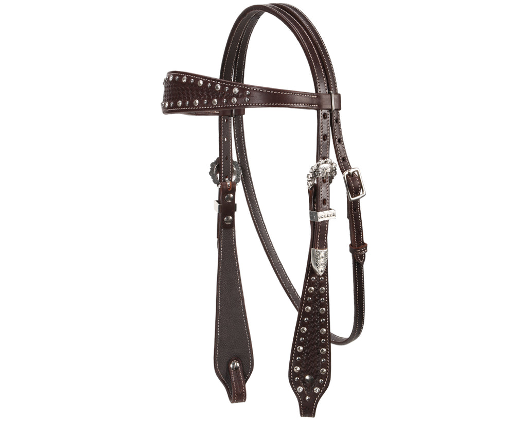 Fort Worth Basket Weave Jewel Headstall