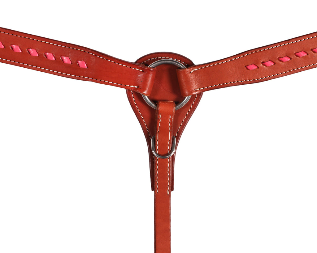 Fort Worth Talisa Breastplate with Pink Buckstitch