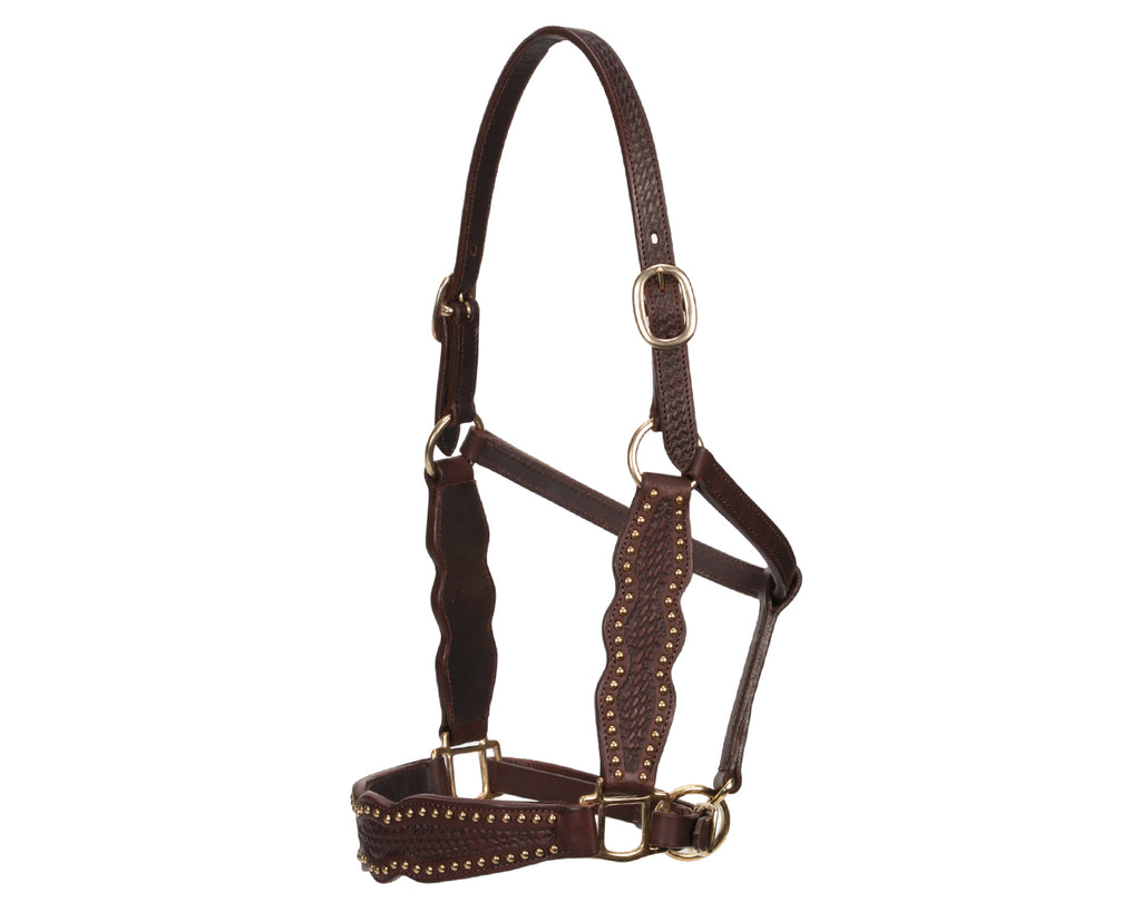 Fort Worth Basket Weave Leather Halter