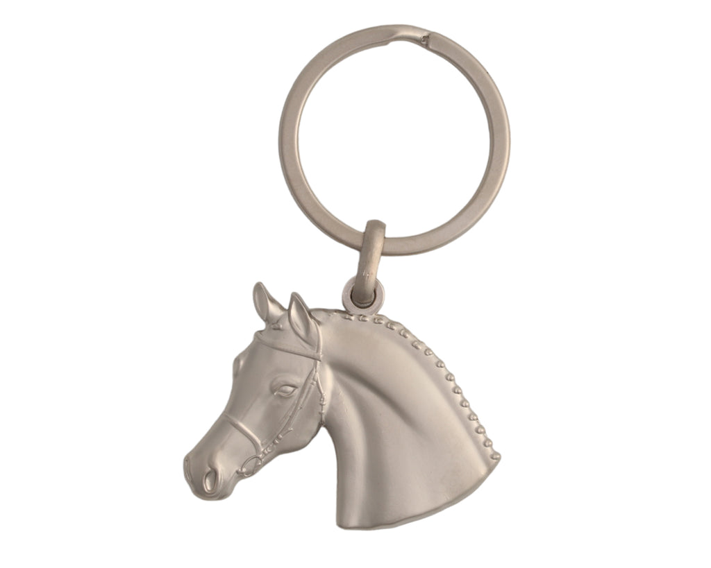 Silver Horse Head Keyring