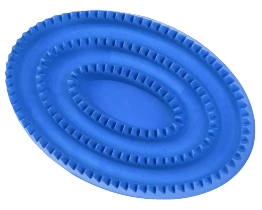 Rubber Curry Comb - Blue