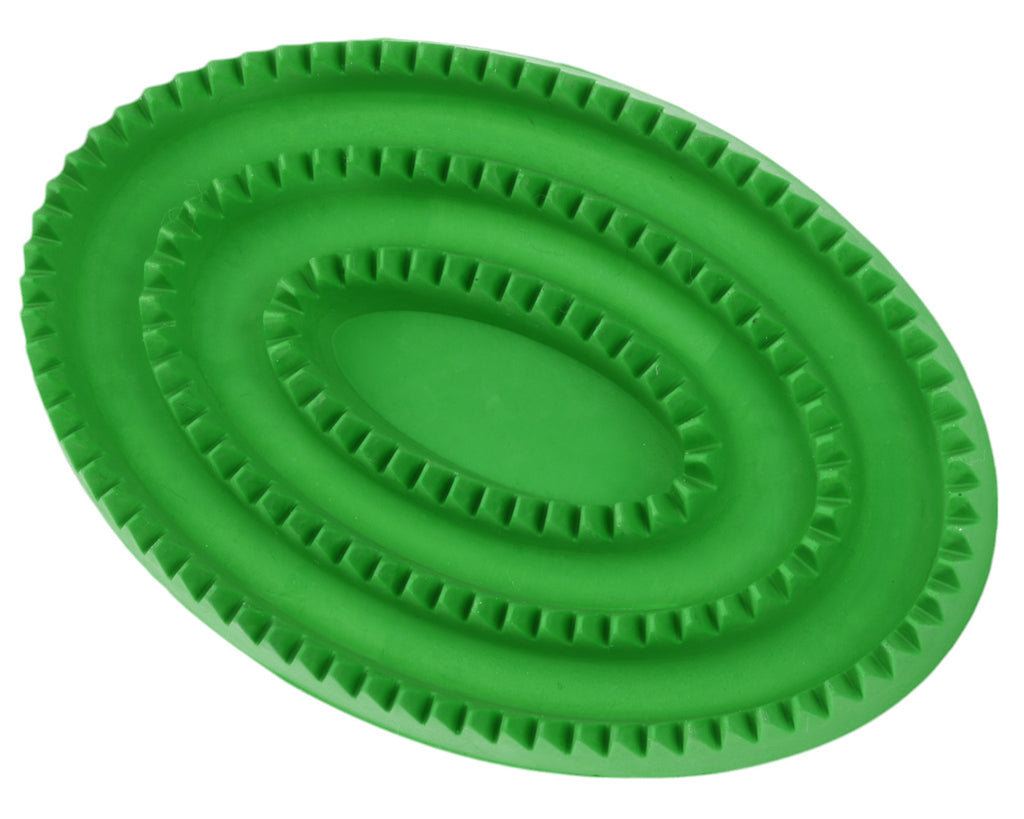 Rubber Curry Comb - Green