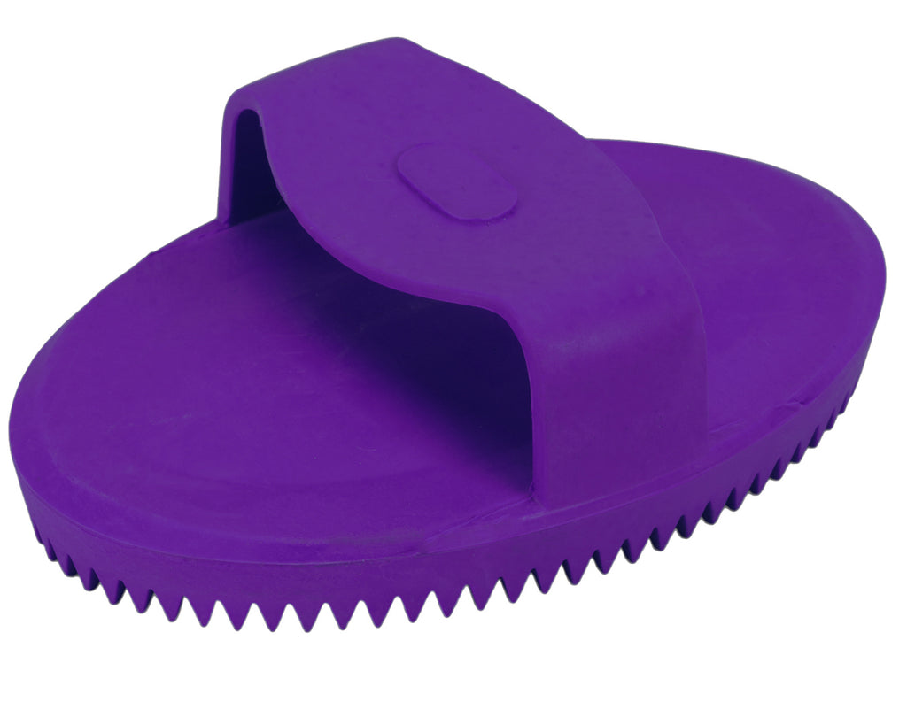 Rubber Curry Comb - Purple