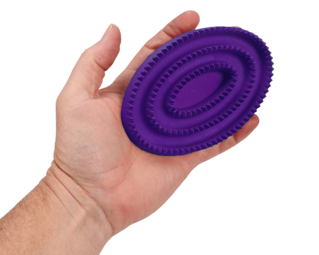 Rubber Curry Comb - Purple