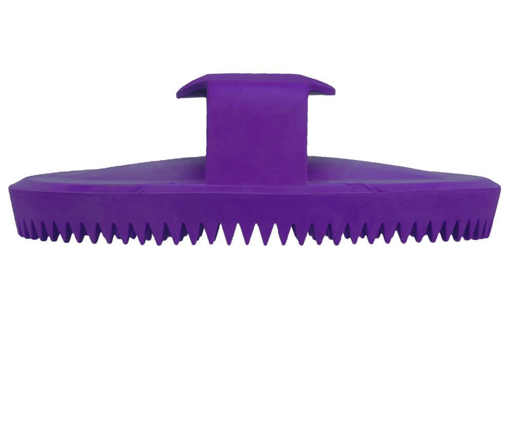 Rubber Curry Comb - Purple