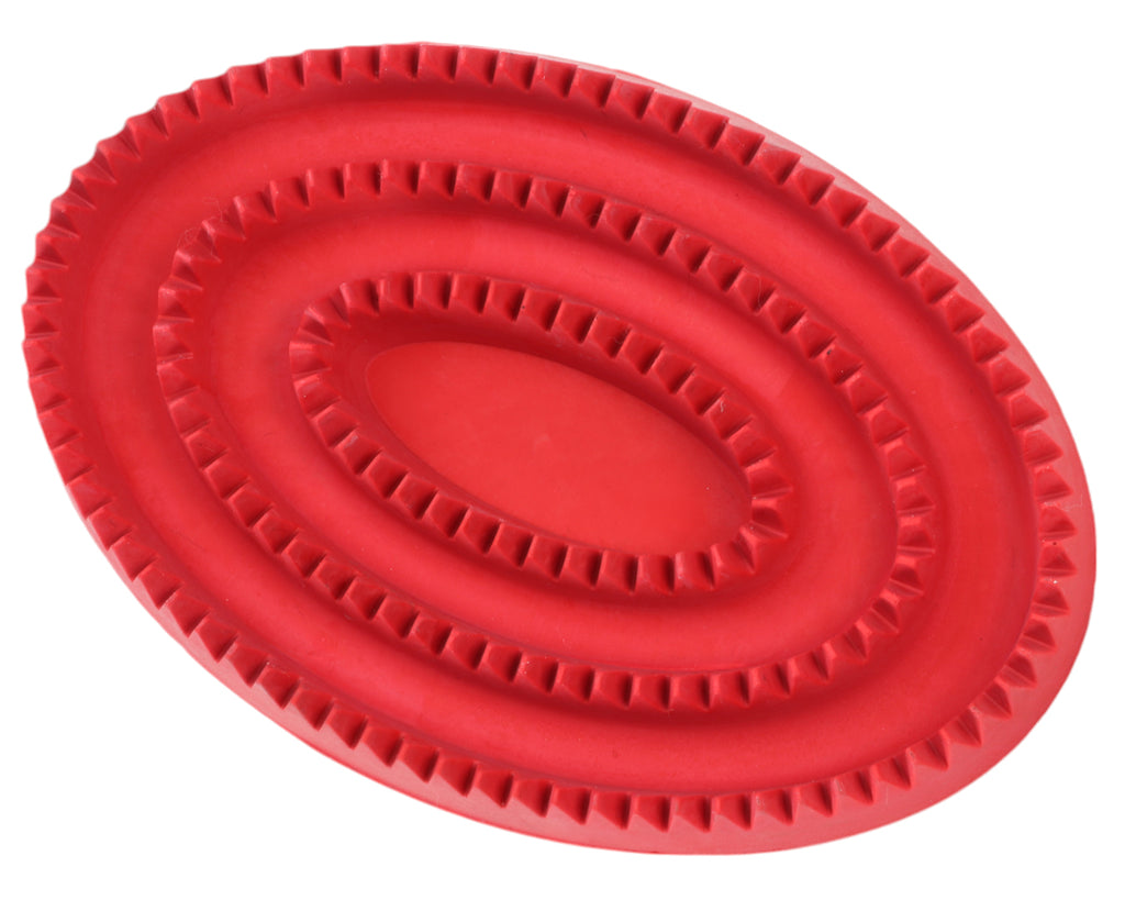 Rubber Curry Comb - Red