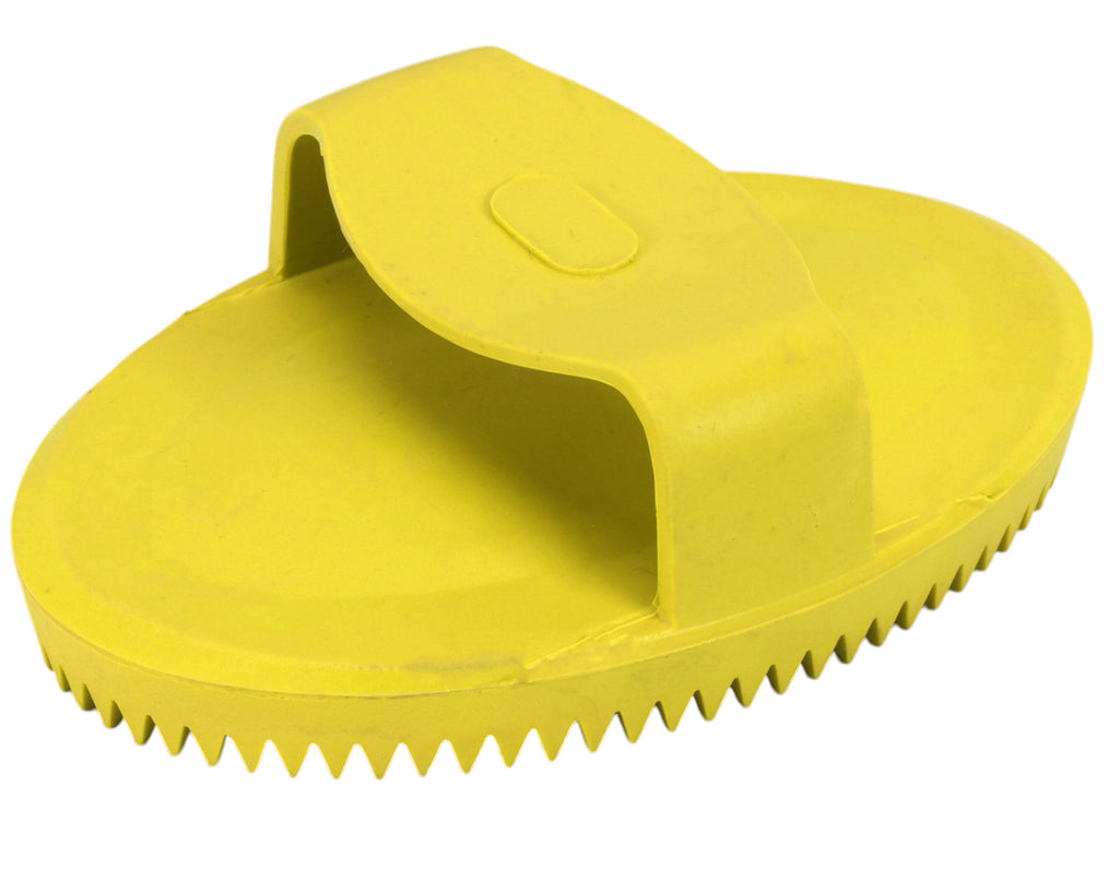 Rubber Curry Comb - Yellow