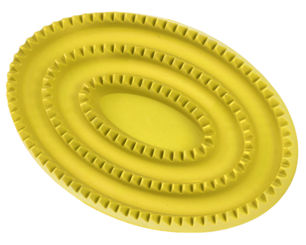 Rubber Curry Comb - Yellow