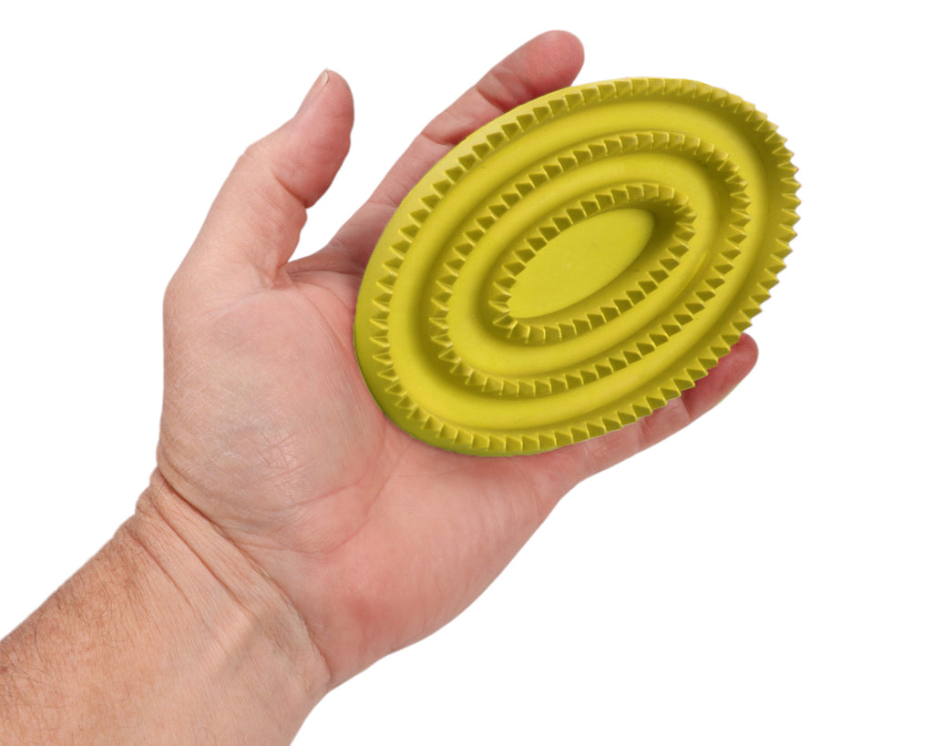 Rubber Curry Comb - Yellow