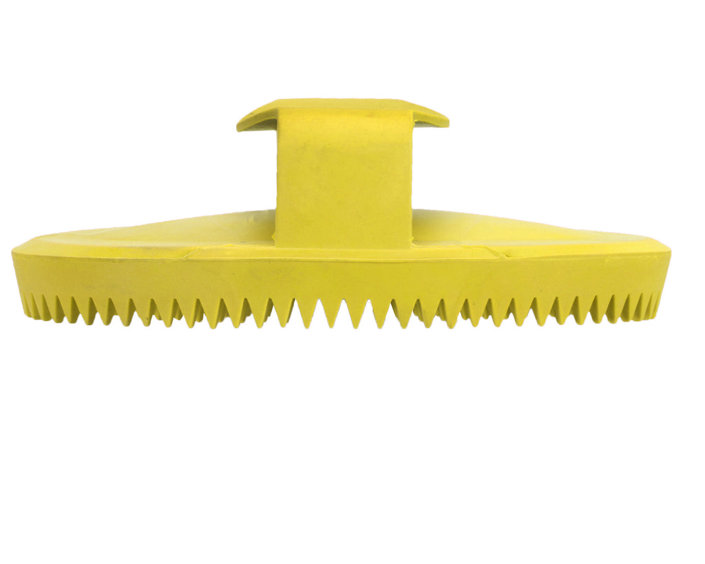 Rubber Curry Comb - Yellow