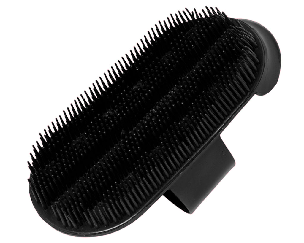 Plastic Massage Curry Comb - Black