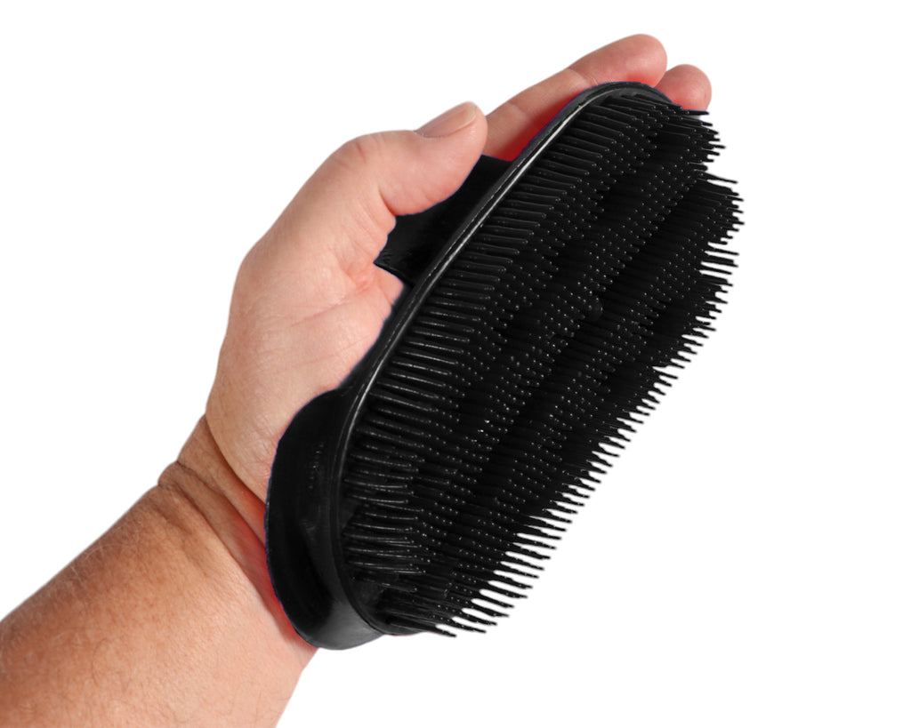 Plastic Massage Curry Comb - Black