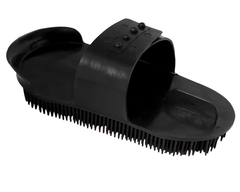 Plastic Massage Curry Comb - Black