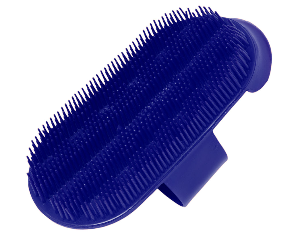 Plastic Massage Curry Comb - Blue