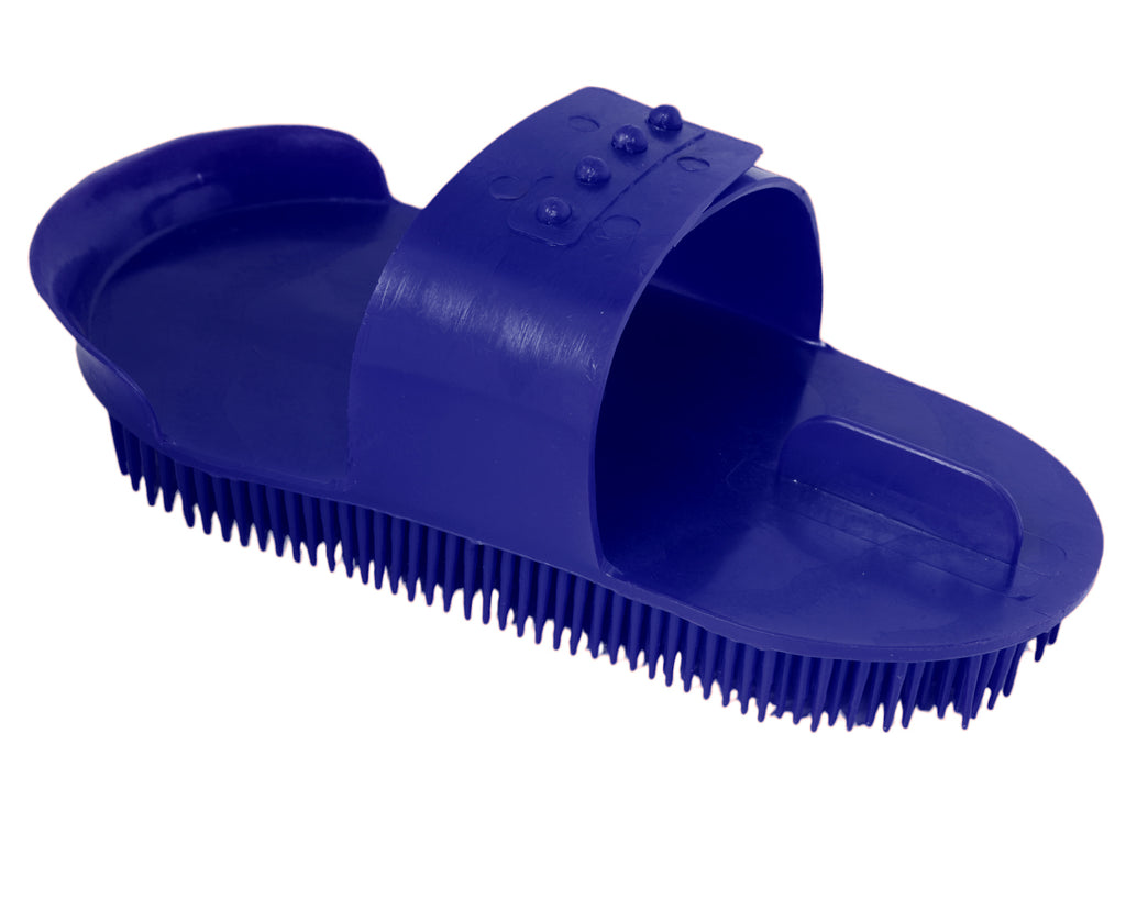 Plastic Massage Curry Comb - Blue