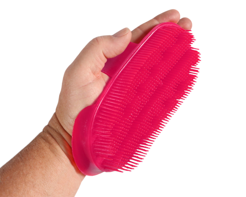 Plastic Massage Curry Comb - Pink