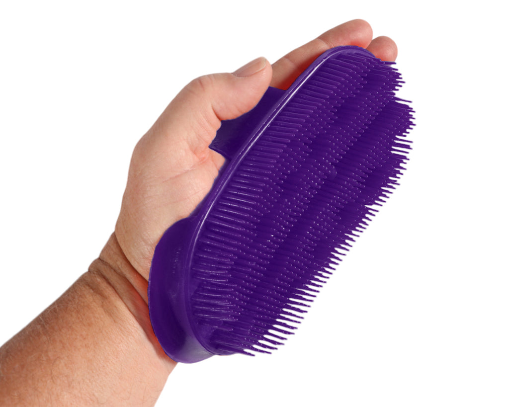 Plastic Massage Curry Comb - Purple