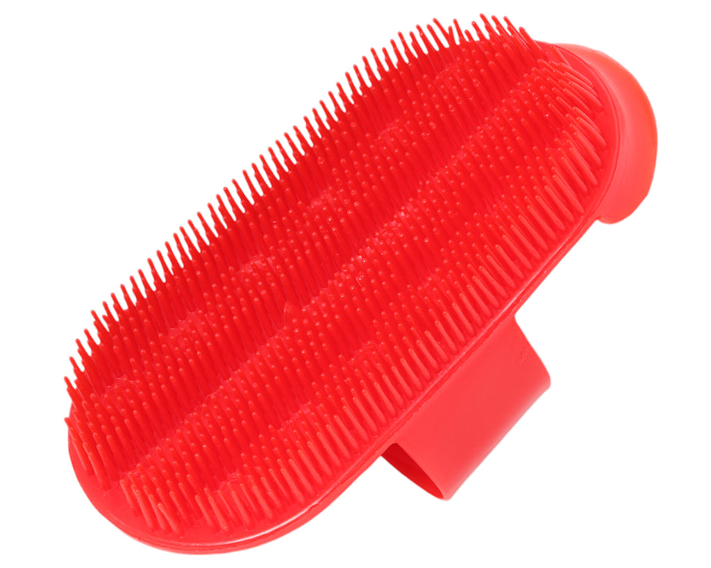 Plastic Massage Curry Comb - Red