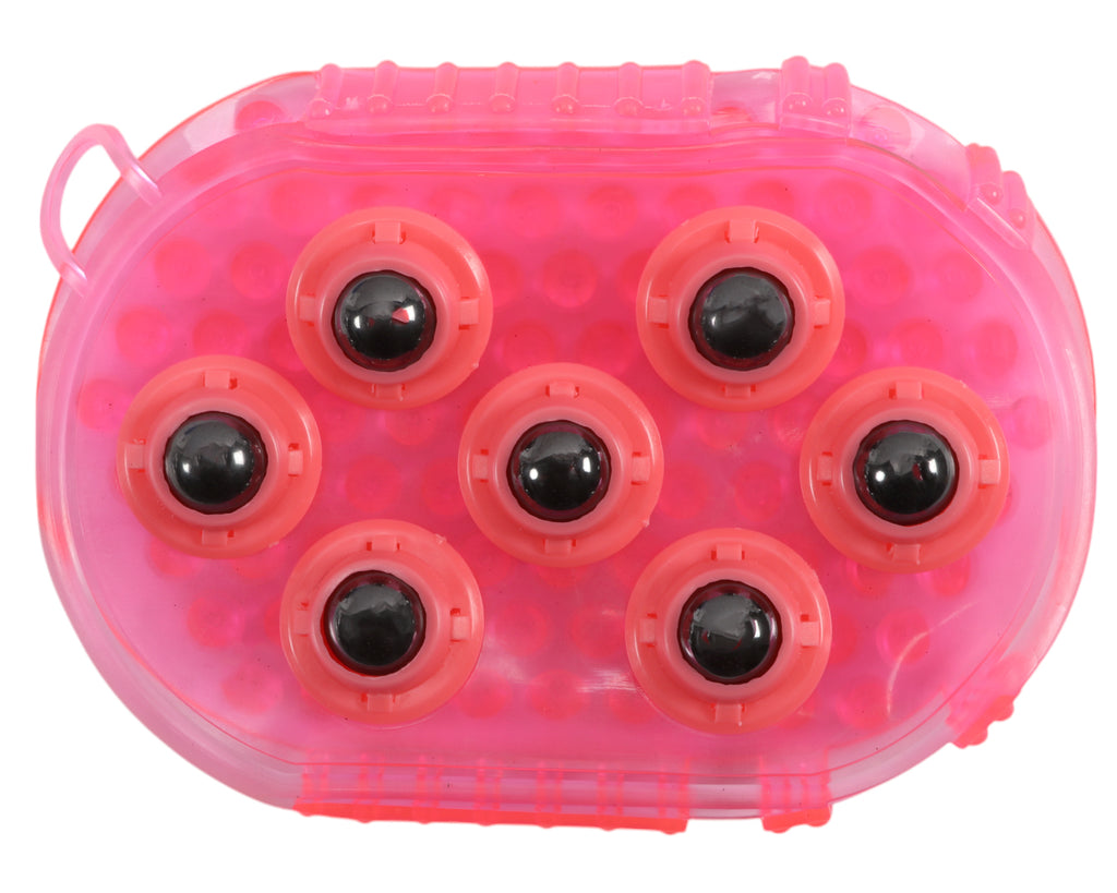 Magnetic Ball Massage Comb - Pink