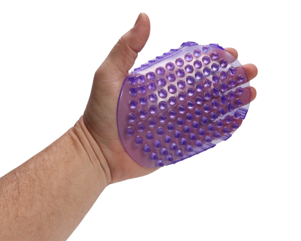 Magnetic Ball Massage Comb - Purple