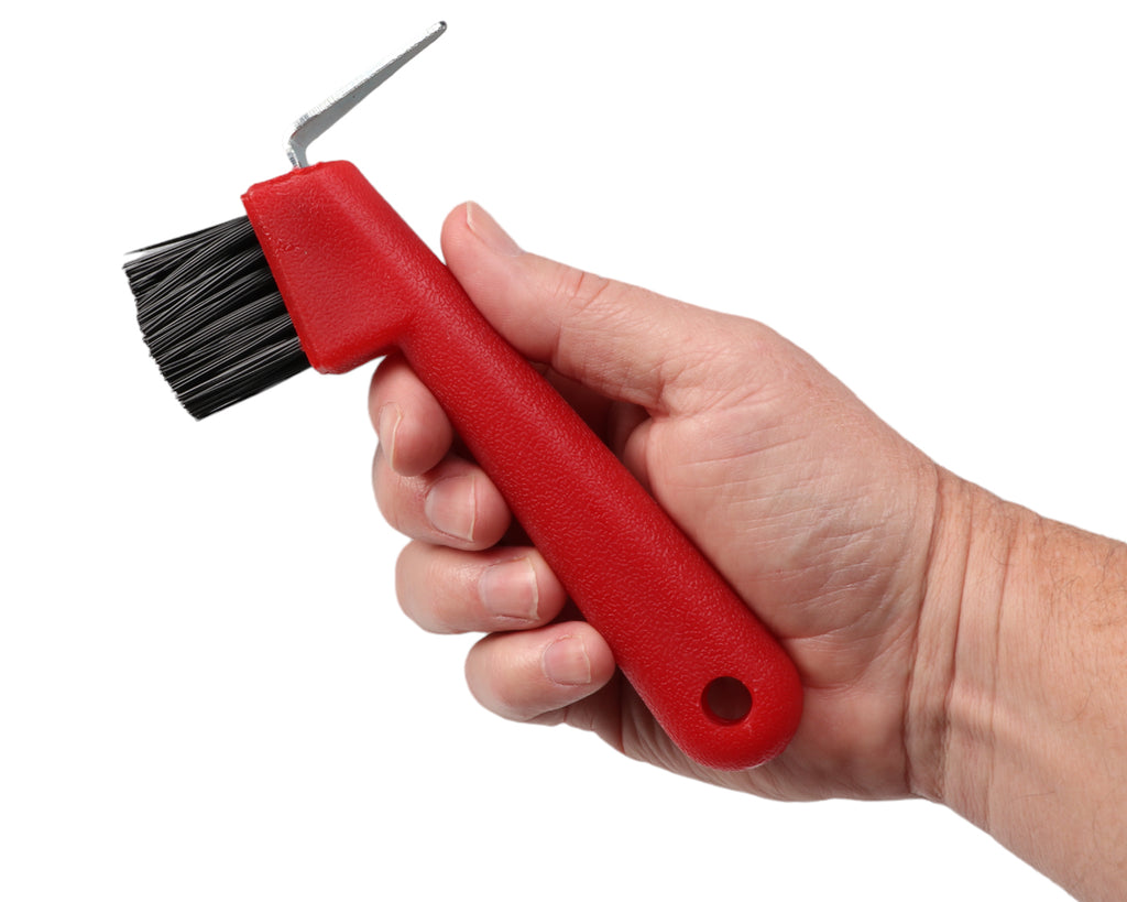 Deluxe Hoof Pick - Red