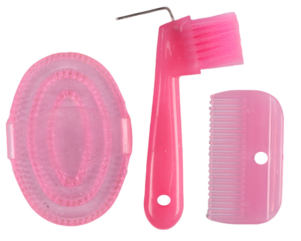 Showmaster Glitter Brush Set - Pink